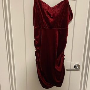 velvet mini dress
